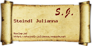 Steindl Julianna névjegykártya
